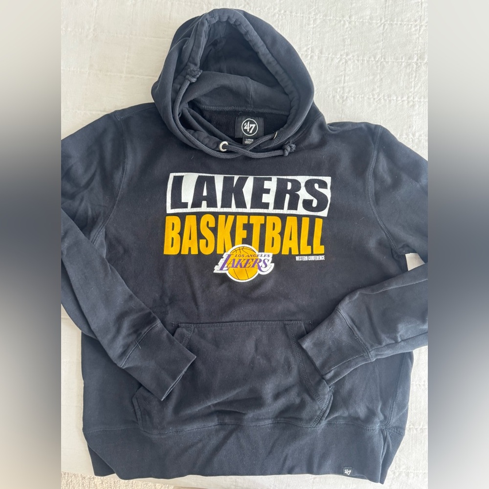 Black Lakers Basketball Hoodie, Women’s Size Large